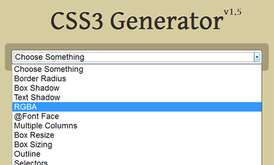 CSS3 Generator