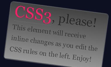 CSS3,Please!