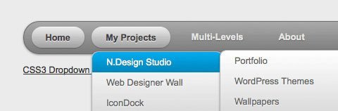 CSS3下拉菜单