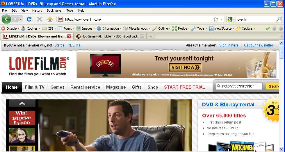 lovefilm screencap1 用Web Developer工具栏发现 SEO 问题的 7 个方法 